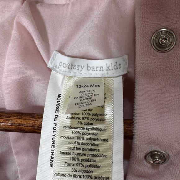 Pottery Barn Kids Pig Costume 12–24 Months Plush Hooded Halloween Romper - Picture 9 of 9